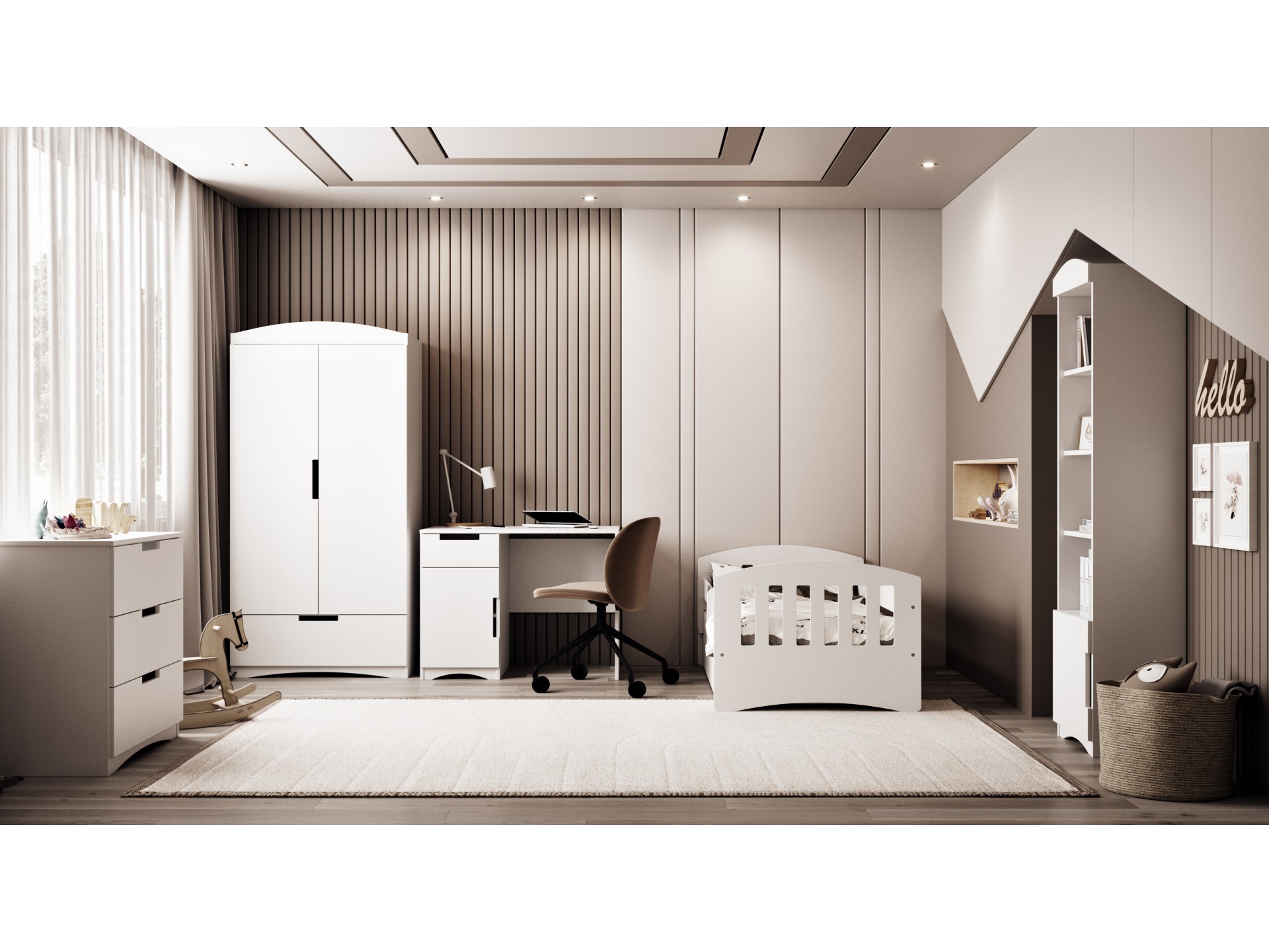 regal-pojedynczy-classic (3) Βιβλιοθήκη μονή Classic Λευκή - Image 3