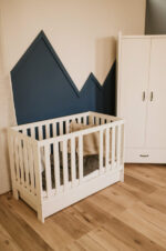 Κούνια κρεβάτι Amelia II 120x60 εκ. Λευκή - Image 2