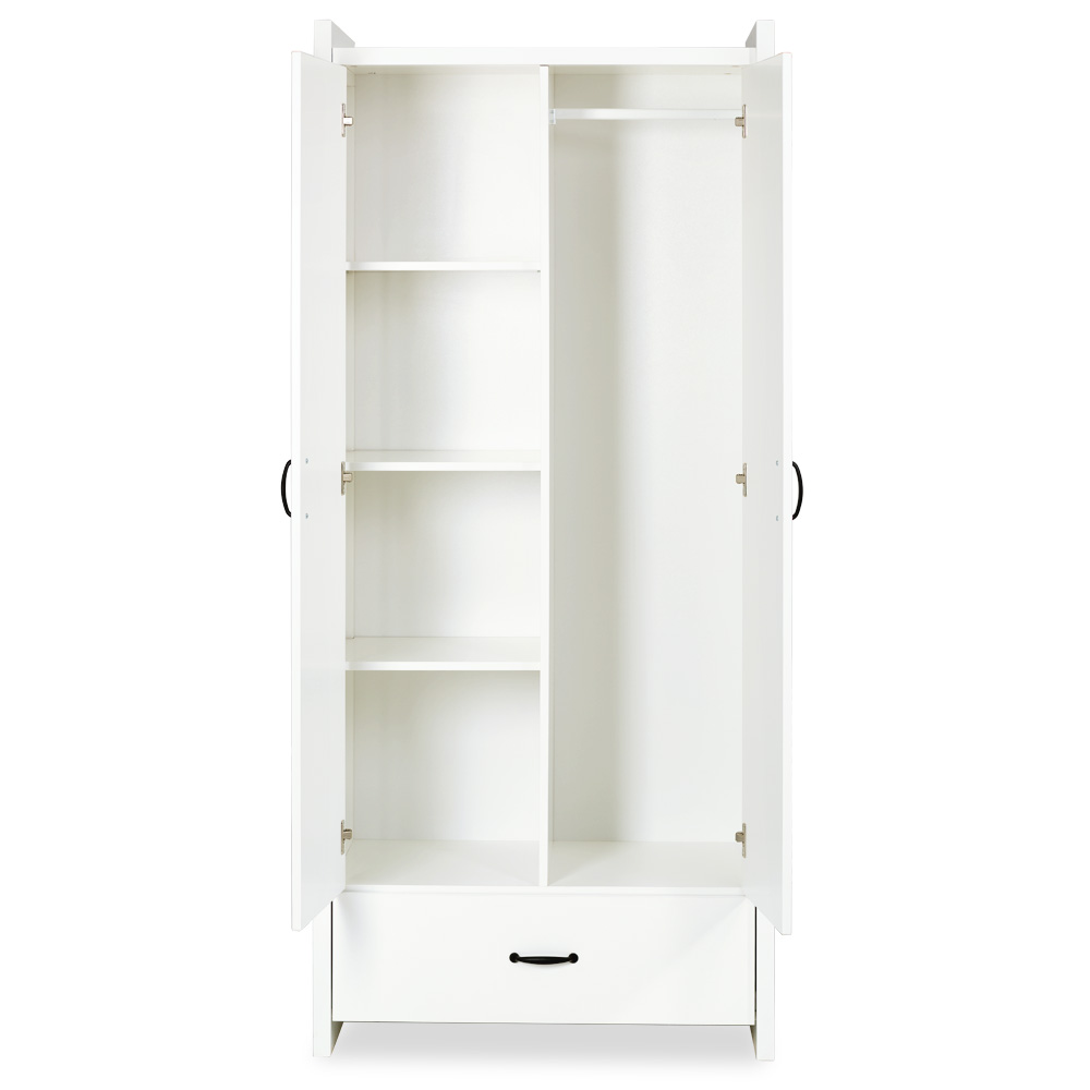 szafa-amelia-biala-2 Δίφυλλη ντουλάπα Amelia Λευκή - Image 3