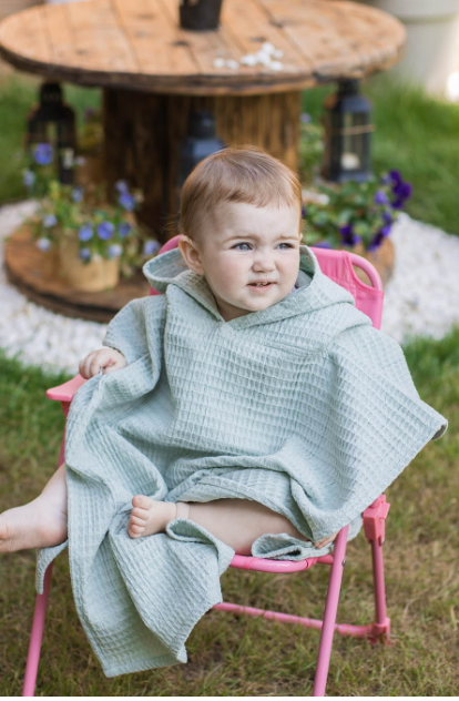 Pontso sage baby Παιδικό Poncho Sage - Image 5