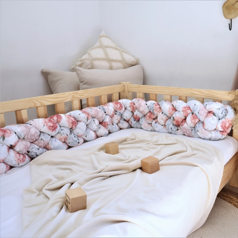 Image00002-2 Πάντα πλεξούδα τετραπλή χειροποίητη Velvet 200x18εκ Flower - Image 3