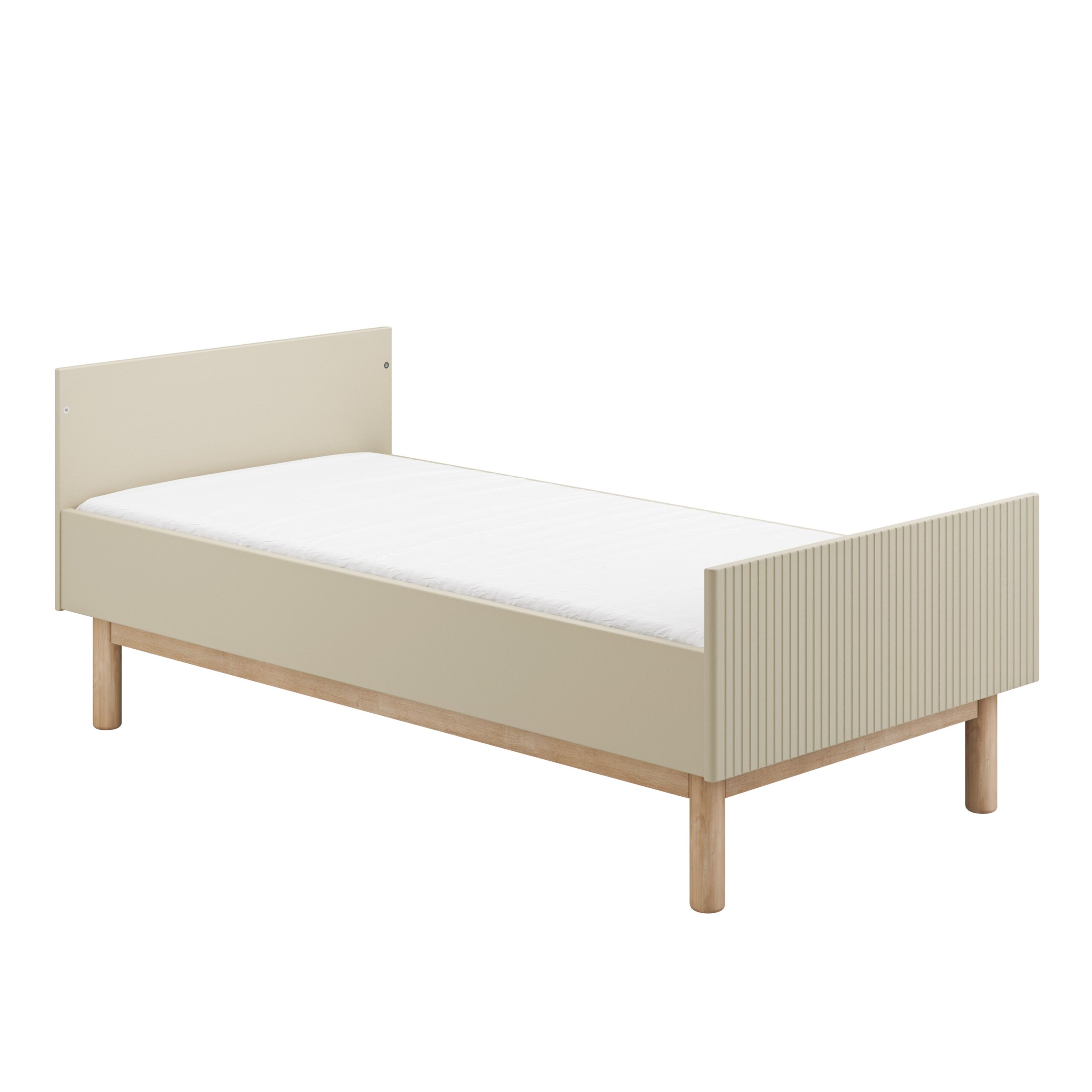 white-Miloo_cot-bed140x70_champagne_3-scaled Miloo Βρεφική Κούνια - Κρεβάτι 140x70εκ. - Image 15