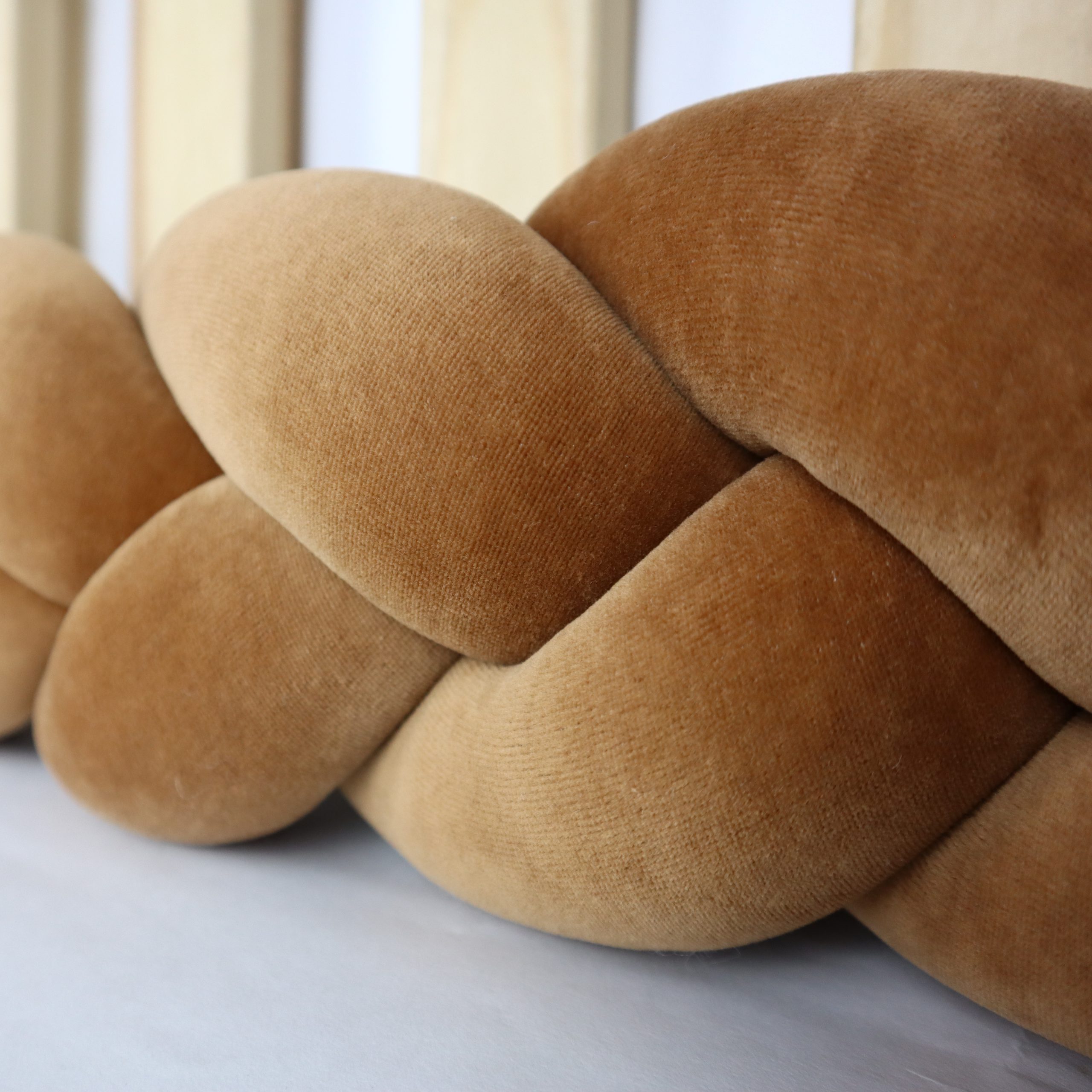 0094-1-scaled Πάντα πλεξούδα τριπλή χειροποίητη Velvet 200x14εκ Cinnamon - Image 3