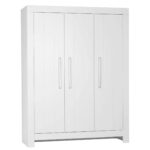 Τρίφυλλη ντουλάπα Calmo Λευκή