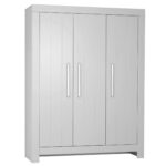 Τρίφυλλη ντουλάπα Calmo Γκρί