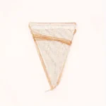 Σημαιάκια Μπεζ Λευκά από λινάτσα - Image 2