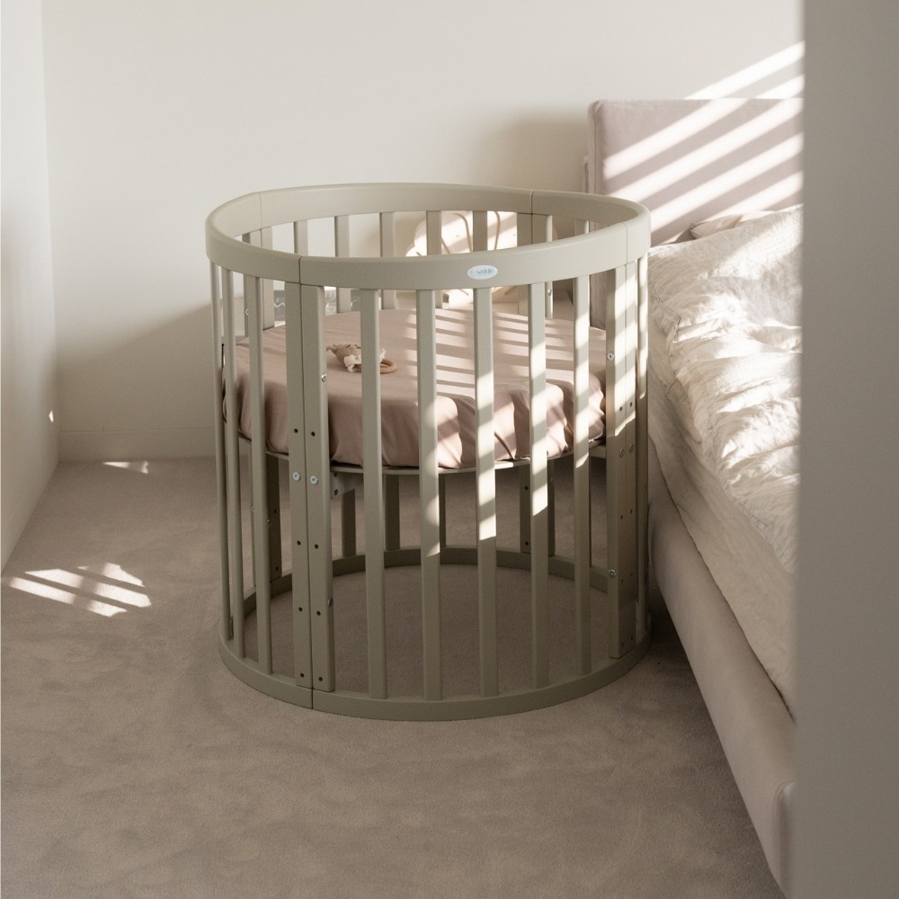 kounia 7 se 1 olive likno Κούνια Oval 7 σε 1 Olive με δώρο το στρώμα - Image 5