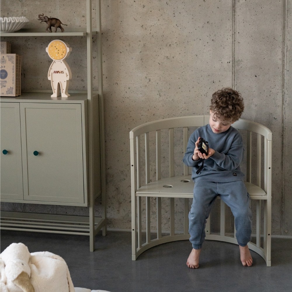 kounia 7 se 1 olive karekla Κούνια Oval 7 σε 1 Olive με δώρο το στρώμα - Image 2