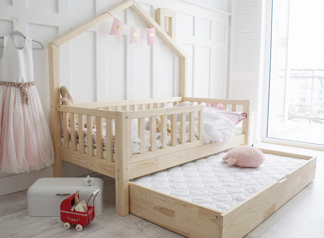 Bali plus bedPNG Bali Plus with fence rail με συρτάρι / δεύτερο κρεβάτι - Image 2