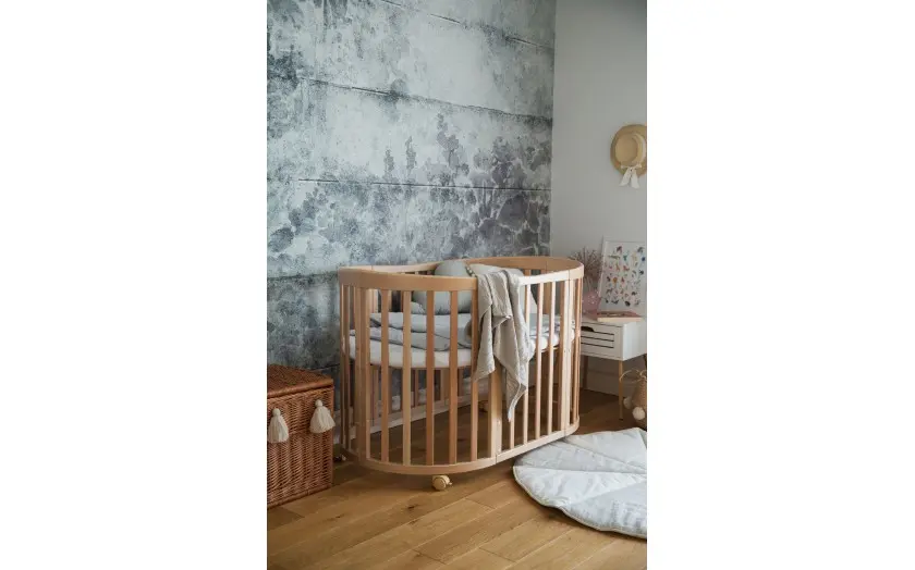 oval kounia fysiko ksilo Κούνια 7 σε 1 Oval φυσικό ξύλο με δώρο στρώμα - Image 11