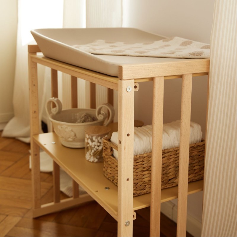 oval kounia allaksiera Κούνια 7 σε 1 Oval φυσικό ξύλο με δώρο στρώμα - Image 2