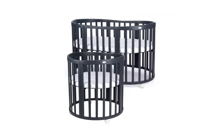 kounia 7 se 1 Graphite Κούνια Oval 7 σε 1 Graphite με δώρο το στρώμα - Image 1