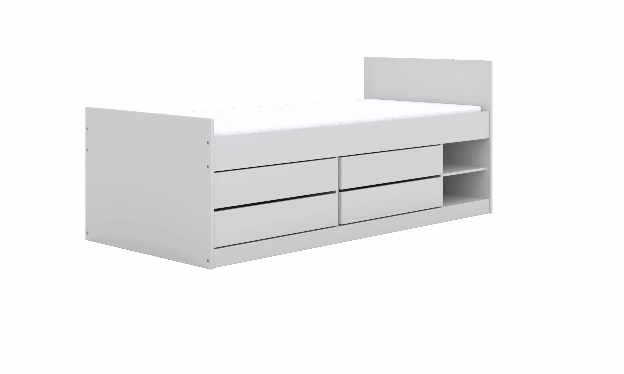 leon κρεβάτι με συρτάρια Leon κρεβάτι με συρτάρια και ράφια - Image 1