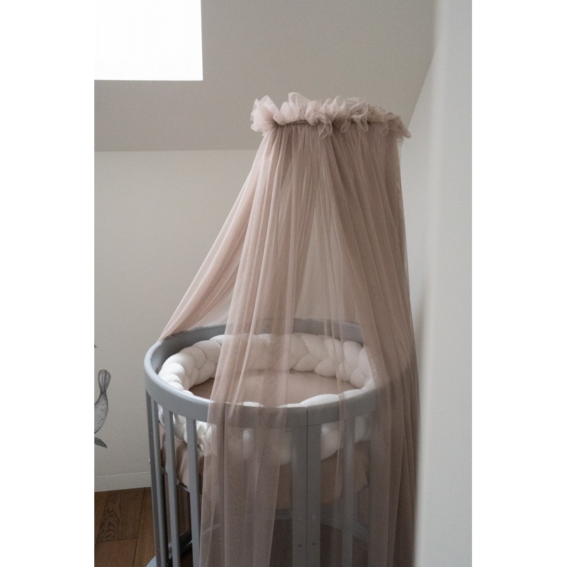 tiulowy-baldachim-do-lozeczka-rose-stelaz-na-baldachim- (1) Τούλινη Canopy Champagne + βάση - Image 3