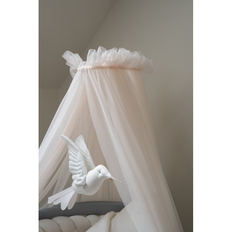 tiulowy-baldachim-do-lozeczka-rose-stelaz-na-baldachim- (5) Τούλινη Canopy Champagne + βάση - Image 8