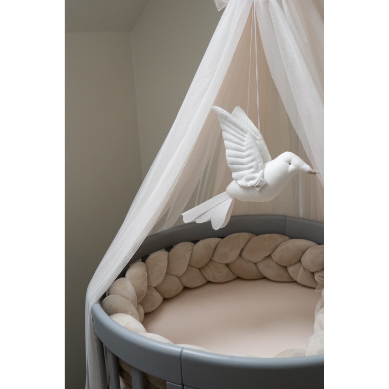 tiulowy-baldachim-do-lozeczka-rose-stelaz-na-baldachim- (6) Τούλινη Canopy Champagne + βάση - Image 7