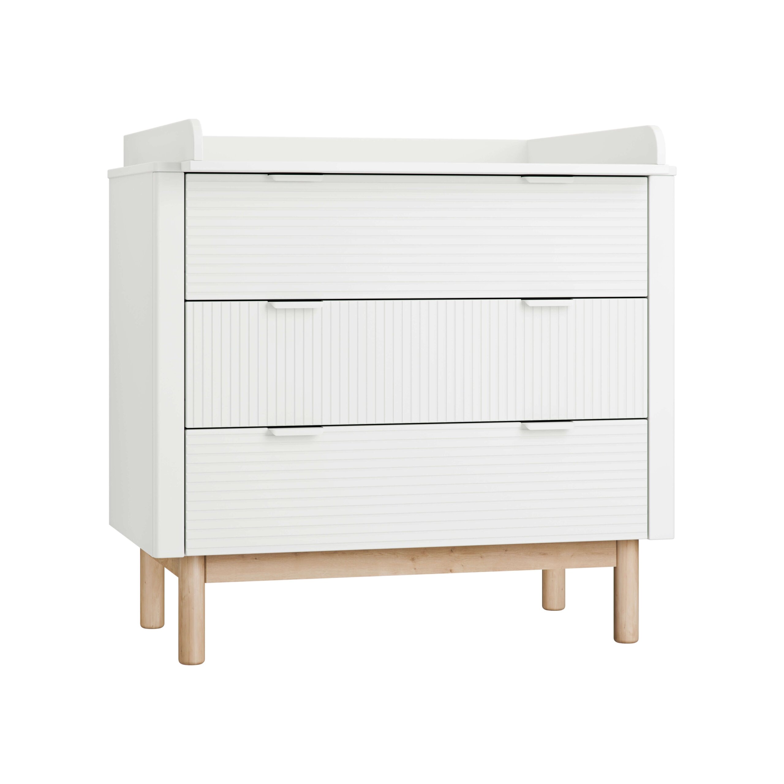 white-Miloo_3drawer_chest_white_2-scaled Βρεφική συρταριέρα Miloo Λευκή - Image 2