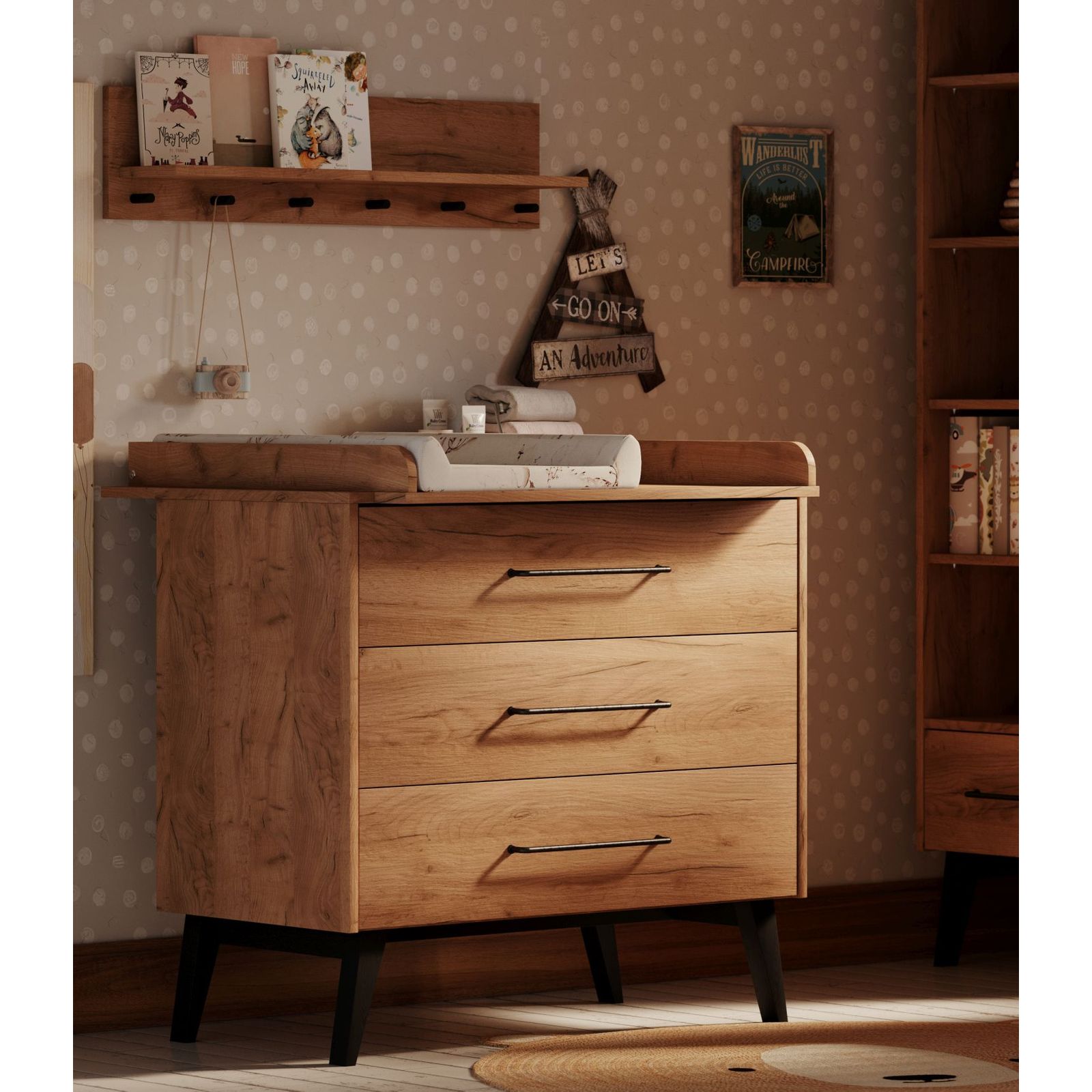 white-pol_pl_RETRO-Komoda-3-szufladowa-921_8 Βρεφική συρταριέρα Retro - Image 8