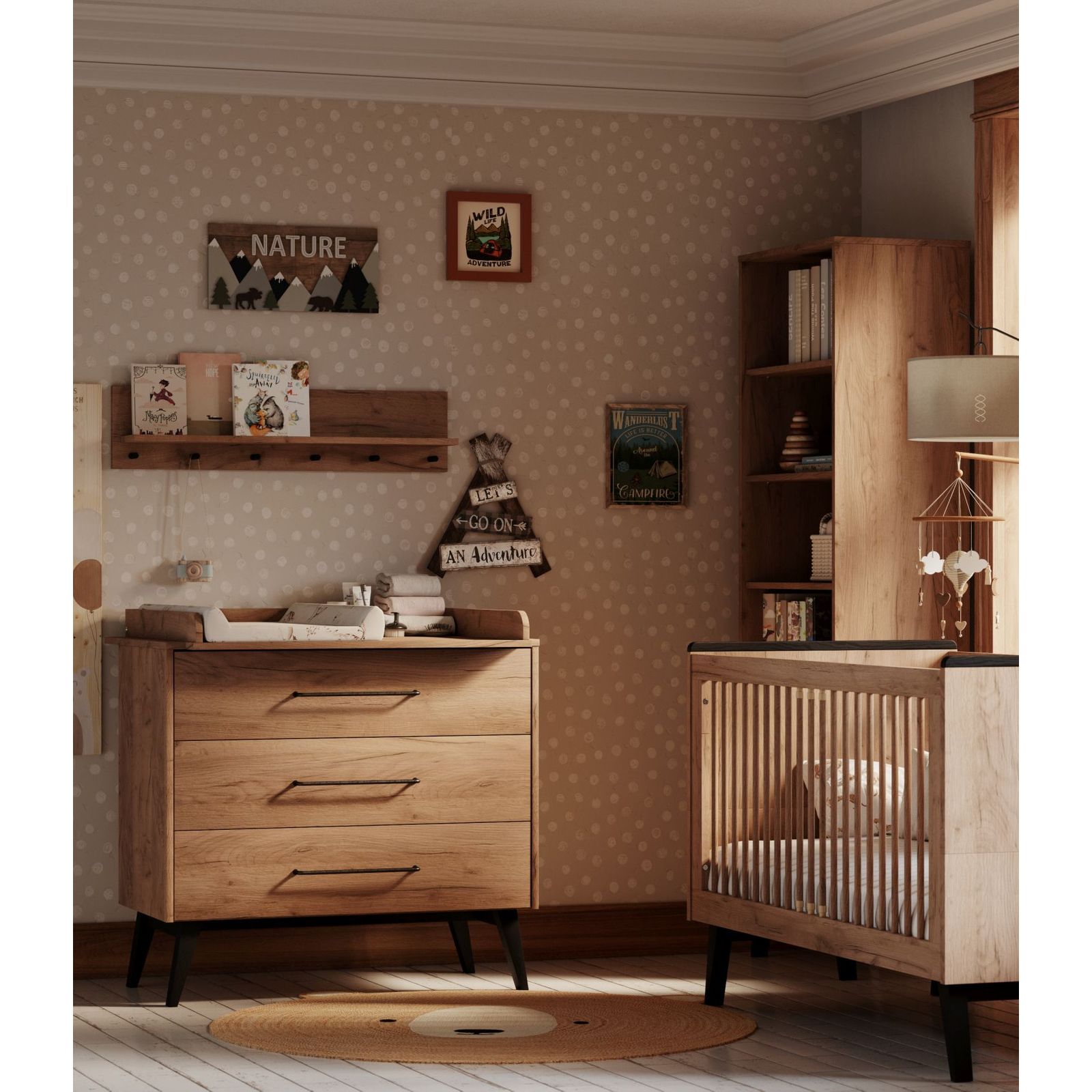 white-pol_pl_RETRO-Regal-wysoki-922_3 Retro Βιβλιοθήκη - Image 3