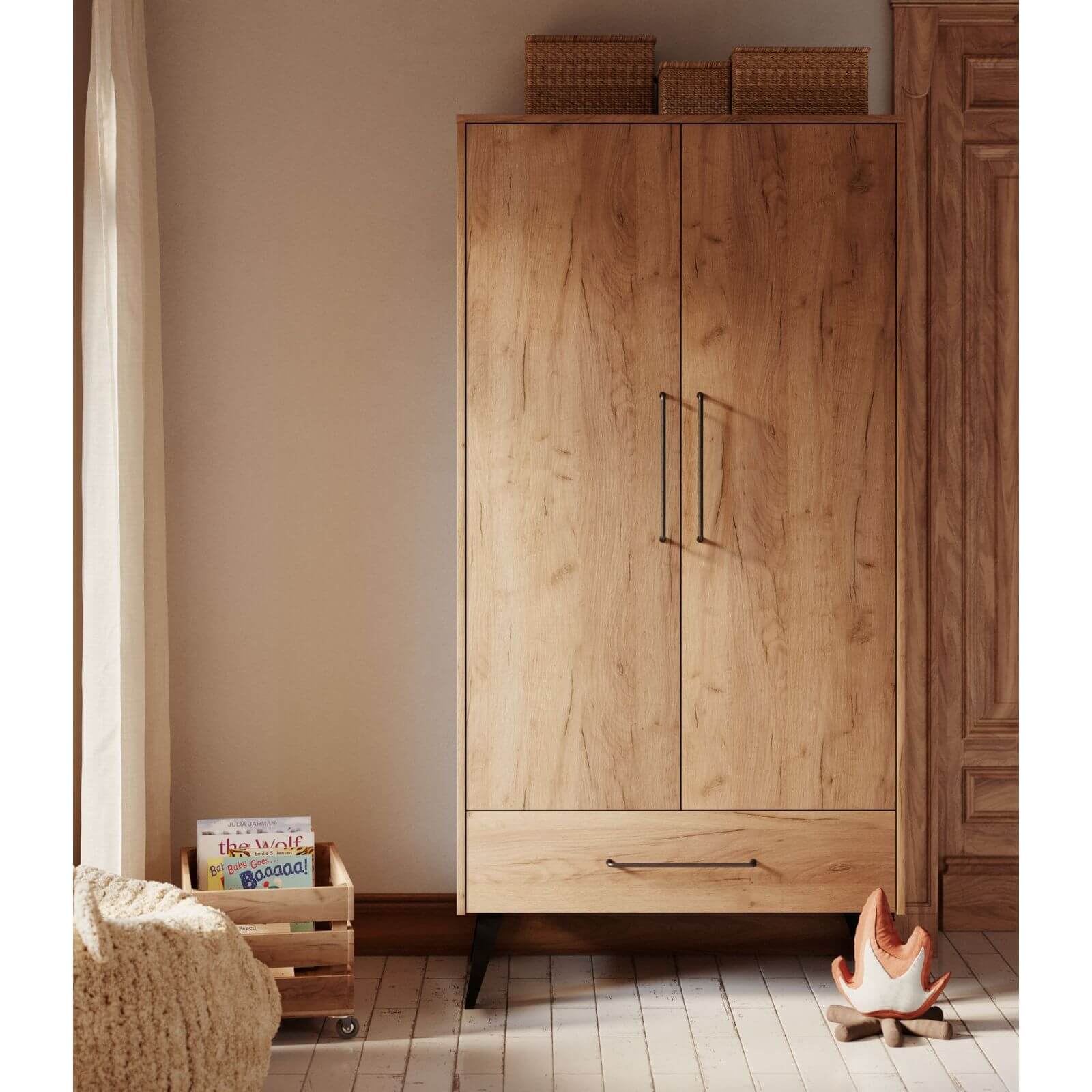 white-pol_pl_RETRO-Szafa-2-drzwiowa-919_5 Δίφυλλη ντουλάπα Retro - Image 5