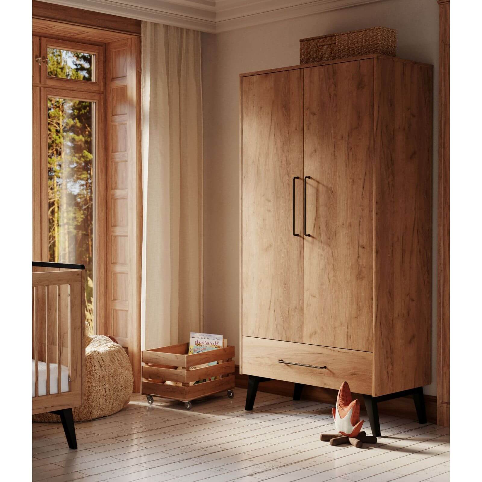 white-pol_pl_RETRO-Szafa-2-drzwiowa-919_6 Δίφυλλη ντουλάπα Retro - Image 6