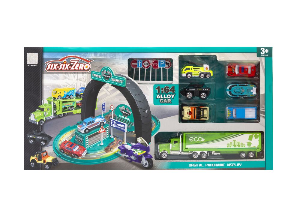 1_max (14) Αγωνιστικός χώρος στάθμευσης με ράμπα και 7 αυτοκίνητα - Image 1