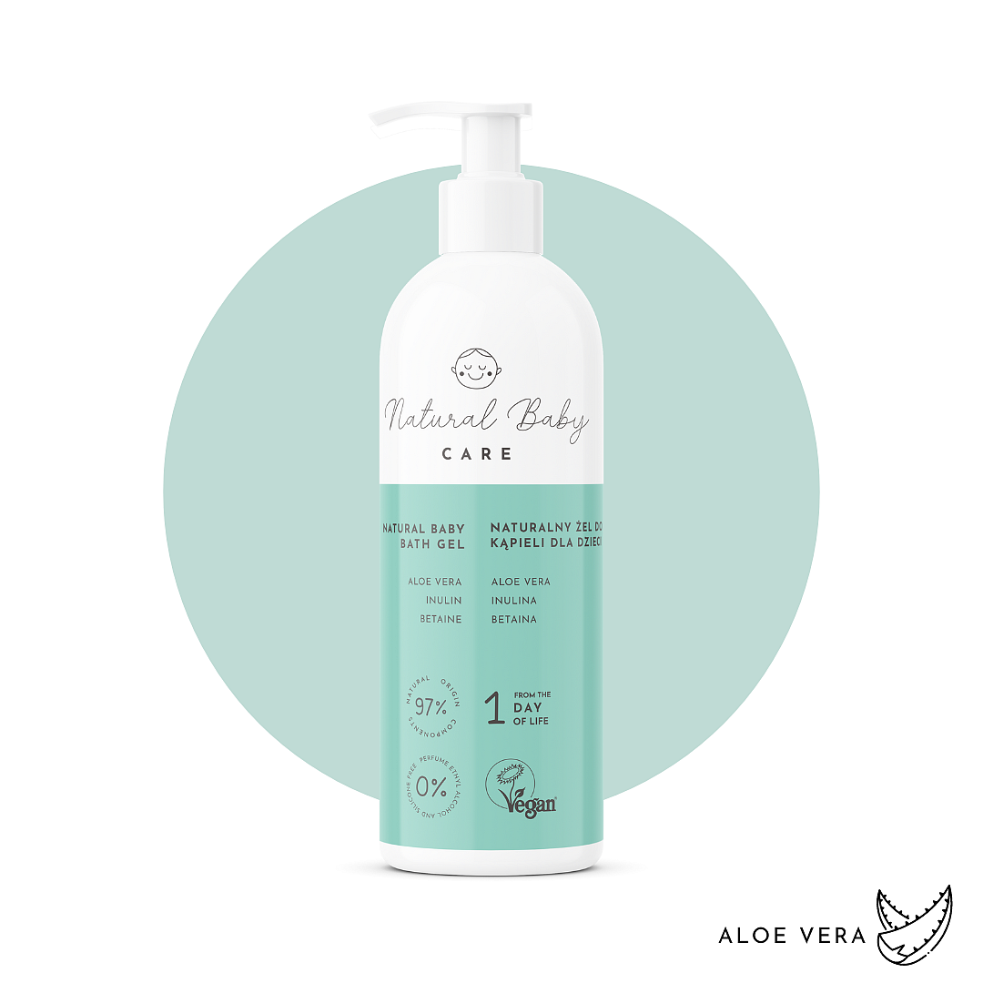 4ALOE-VERA Αφρόλουτρο σε μορφή τζελ Natural Baby - Image 1