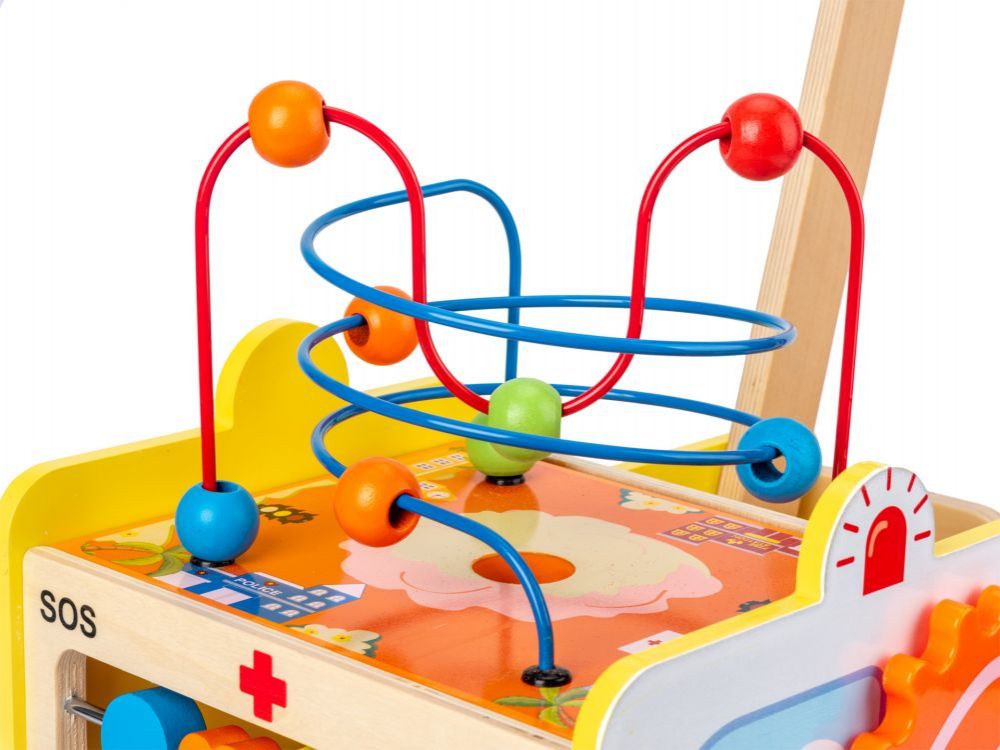 6_max (1) Ξύλινο καρότσι Ασθενοφόρο με τουβλάκια - Image 5