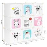 Πλαστική ραφιέρα αποθήκευσης με ντουλάπια - Image 6