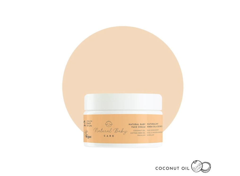 Face cream cocnut oil Κρέμα προσώπου Natural Baby - Image 17