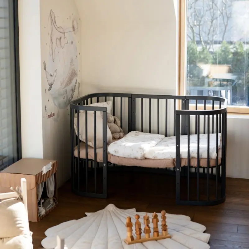 Kounia 7 se 1 graphite anoigma Κούνια 7 σε 1 Graphite με δώρο τo στρώμα - Image 5