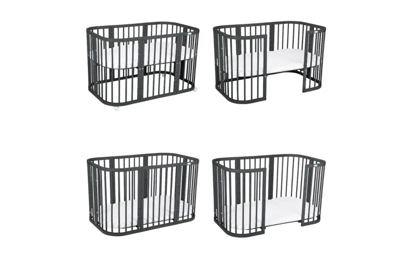 Kounia 7 se 1 graphite stadia Κούνια 7 σε 1 Graphite με δώρο τo στρώμα - Image 3