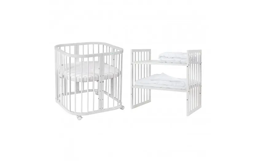 Kounia 7 se 1 likno kai allaksiera Κούνια 7 σε 1 White με δώρο τo στρώμα - Image 4