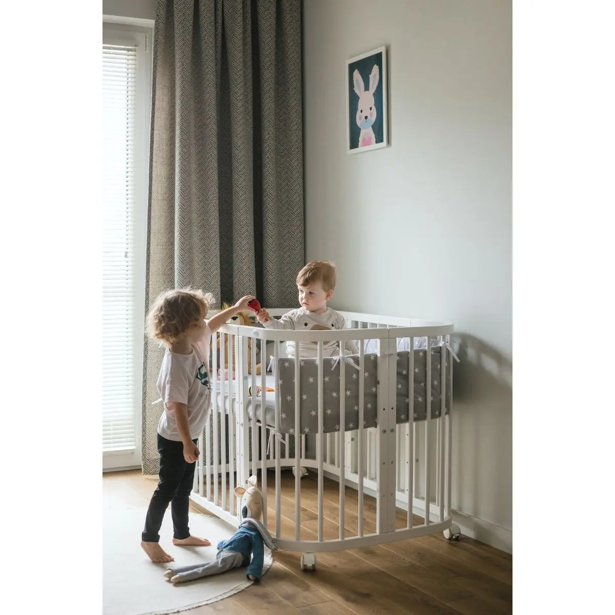 Kounia 7 se 1 white Κούνια 7 σε 1 White με δώρο τo στρώμα - Image 8