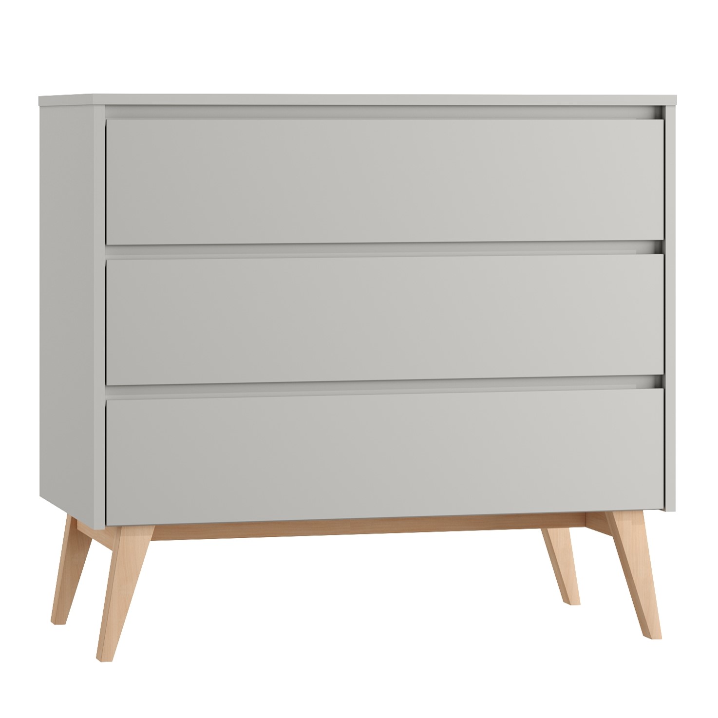 Swing_3drawer_chest_grey_1 Βρεφική συρταριέρα SWING - Image 5