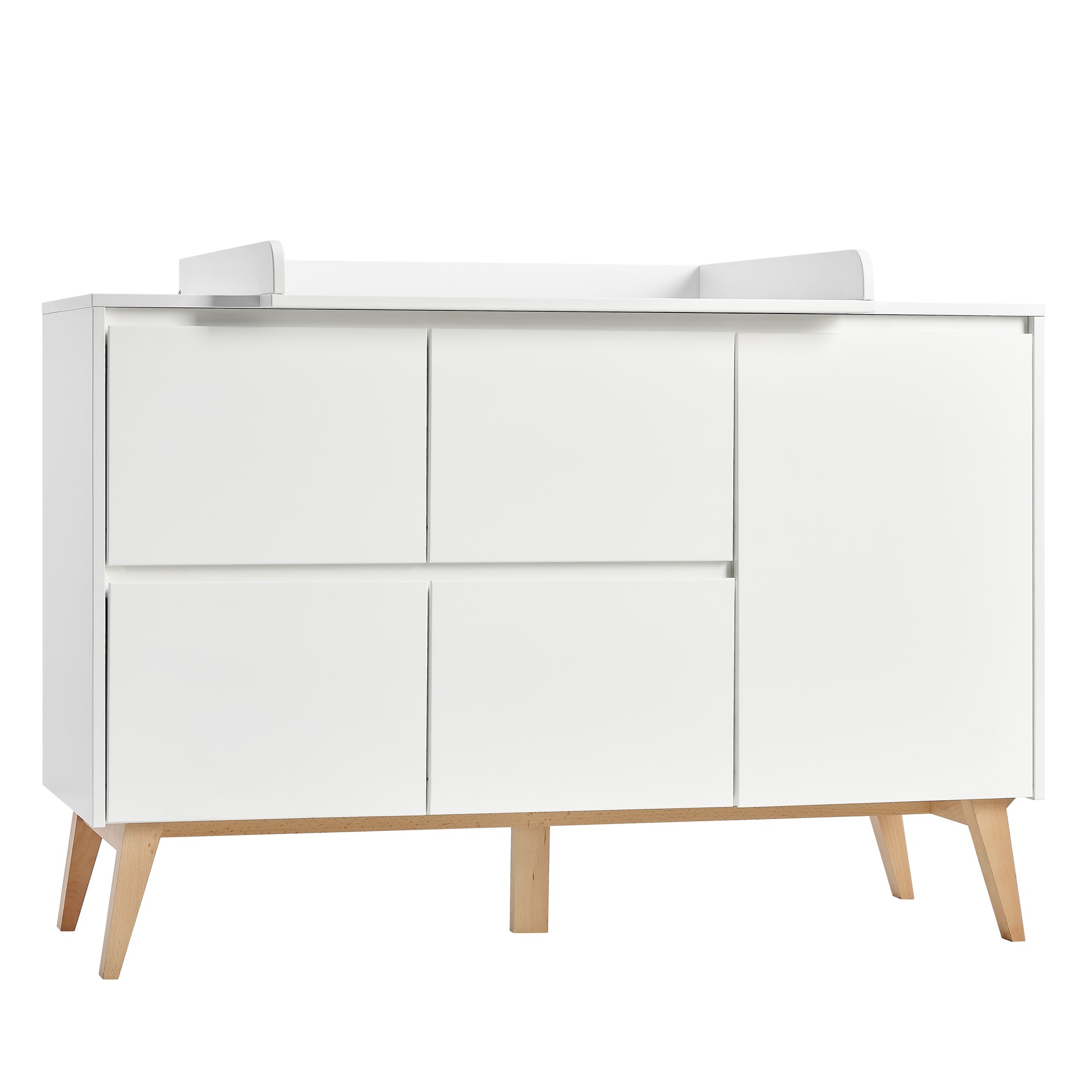 Swing_4-drawer1-door_chest_white_2 Βρεφική συρταριέρα SWING XL - Image 7