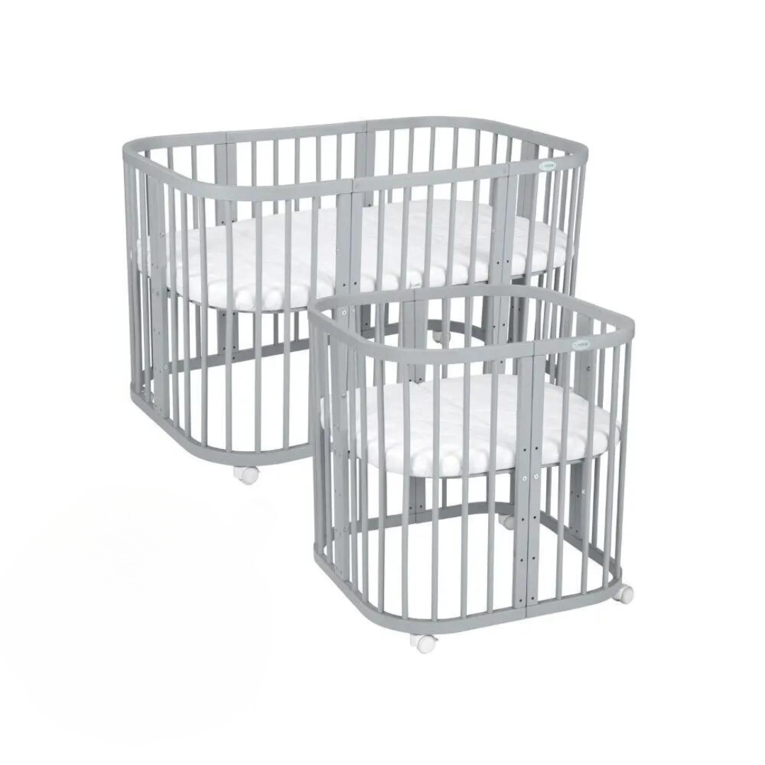 kounia 7 se 1 grey Κούνια 7 σε 1 Grey με δώρο τo στρώμα - Image 1