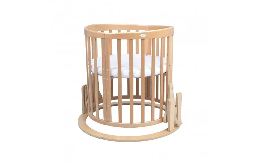 vasi kounimatos se likno stroggylo Μηχανισμός λικνίσματος σε φυσικό ξύλο για κρεβάτι 7 σε 1 - Image 5