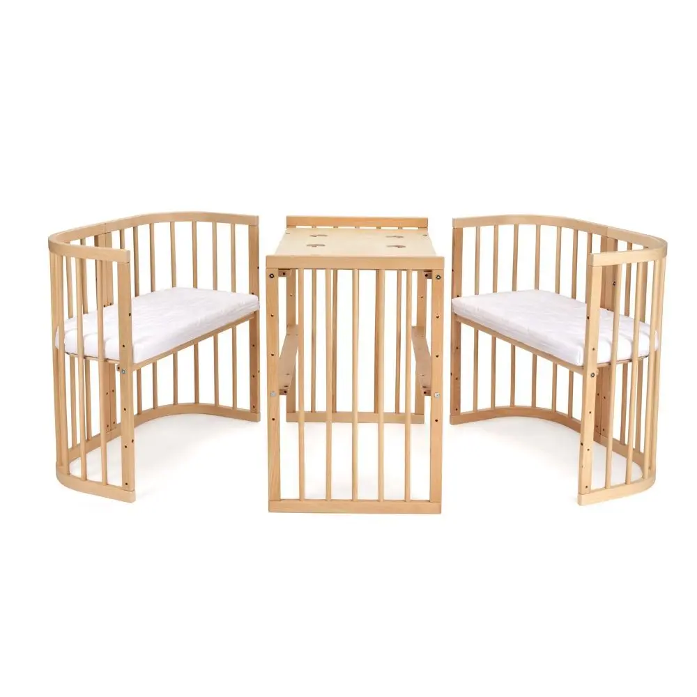 kounia 7 se 1 trapezi kai karekles Κούνια 7 σε 1 Φυσικό Ξύλο με δώρο τo στρώμα - Image 10