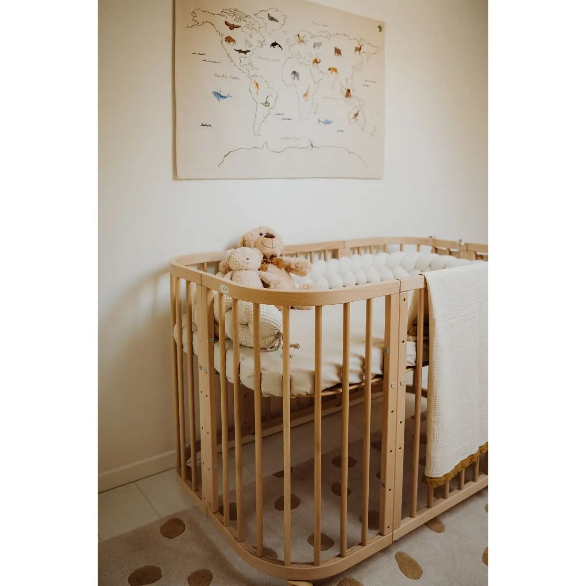 kounia 7 se 1 fysiko ksilo_2 Κούνια 7 σε 1 Φυσικό Ξύλο με δώρο τo στρώμα - Image 6