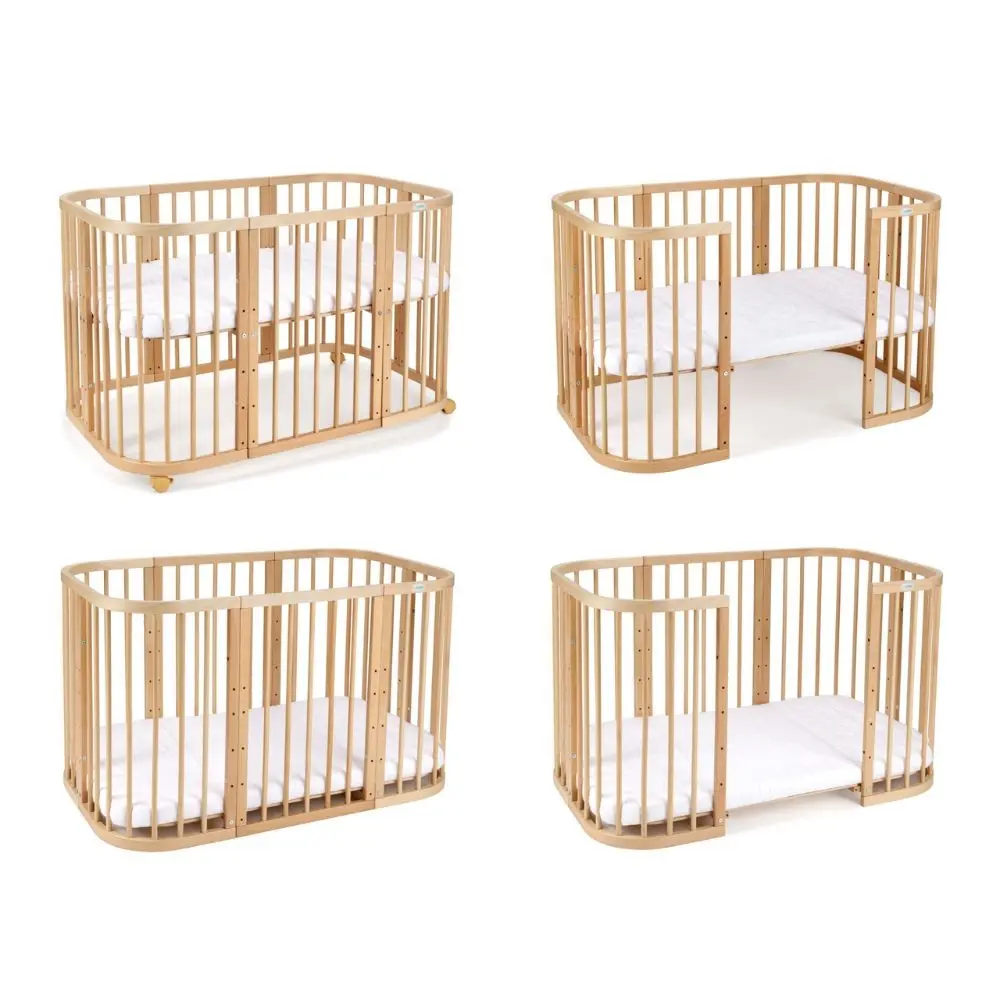 kounia 7 se 1 stadia Κούνια 7 σε 1 Φυσικό Ξύλο με δώρο τo στρώμα - Image 9