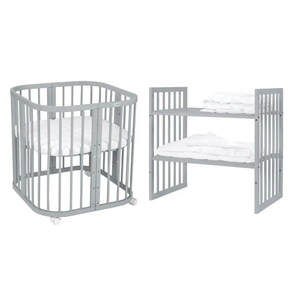 kounia 7 se 1 kai allaksiera Κούνια 7 σε 1 Grey με δώρο τo στρώμα - Image 4