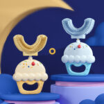 Παιδική οδοντόβουρτσα σε σχήμα U Cupcake Blue - Image 6