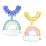 Παιδική οδοντόβουρτσα σε σχήμα U Yellow Rainbow