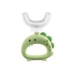 Παιδική οδοντόβουρτσα σε σχήμα U Dino Green