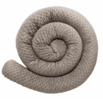 Κυλινδρικό προστατευτικό κούνιας Minky Mocha