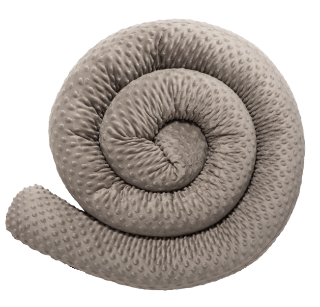 Protector Mocha Κυλινδρικό προστατευτικό κούνιας Minky Mocha - Image 1