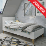 Kubi κρεβάτι σε Λευκό 180x80 (Εκθεσιακό) - Bazaar