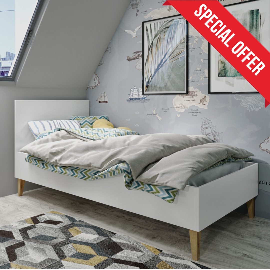 Kubi bazaar Kubi κρεβάτι σε Λευκό 180x80 (Εκθεσιακό) - Bazaar - Image 1