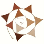 Γιρλάντα με σημαιάκια Καφέ - Image 2